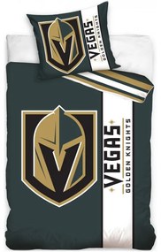 Hokejové posteľné obliečky NHL Vegas Golden Knights - séria Belt - 100% bavlna - 70 x 90 cm + 140 x 200 cm