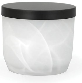 Biely sklenený kúpeľňový organizér na vatové tampóny Madison – Spirella