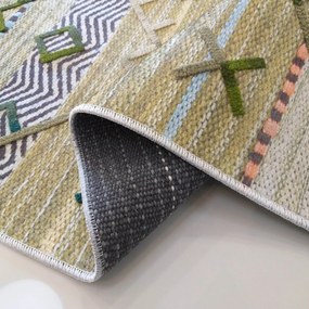 DY Zelený protišmykový koberec Hypnotic 05 Rozmer: 160x230 cm