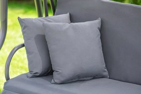 Polohovateľná záhradná hojdačka v sivej farbe