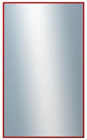 DANTIK - Zrkadlo v rámu, rozmer s rámom 60x100 cm z lišty Hliník červená (7269210)