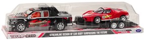 LEAN TOYS Súprava pick-upu s odťahovým návesom so športovým autom