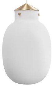 Nordlux - Luster na lanku RAITO 1xE27/25W/230V mosadz/biela