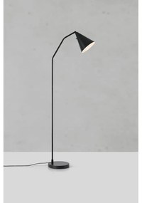 Čierna LED stmievateľná stojacia lampa s kovovým tienidlom (výška 144 cm) Funil – Markslöjd