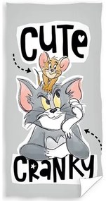 Carbotex Osuška Tom a Jerry Večný boj, 70 x 140 cm