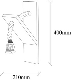 Nástenné svietidlo EREBOS 1xE27/40W/230V
