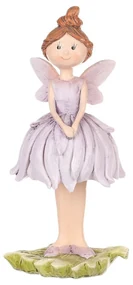 Dekorácia margarétková víla fialová, 9 x 21 x 9 cm​, polyresin