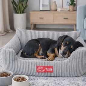 Pelech pre psa / mačku M - Menčester gaučík - svetlá sivá