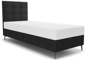 Jednolôžková posteľ 90 cm Infernus Bonell (čierna) (s roštom, bez úl. priestoru). Vlastná spoľahlivá doprava až k Vám domov. 1082275