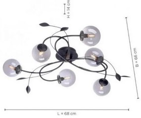 Paul Neuhaus 6737-18 - LED Prisadený luster WIDOW 6xG9/3W/230V