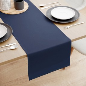 Goldea behúň na stôl loneta - atramentovo modrý 20x160 cm