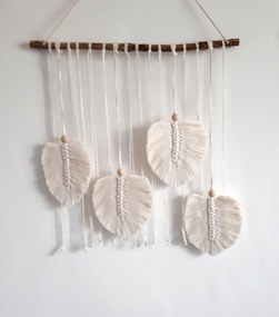 Vrabka Style Macramé pierka - Štyri Lístky (2 varianty) Varianta: 1