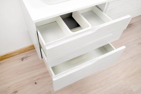 KÚPELŇOVÁ SKRINKA + UMÝVADLO ROMANA II BIELA