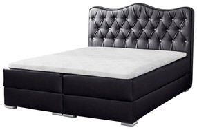 Posteľ kontinentálna Medrins, Rozmer postele: 160x200, Dostupné poťahy: ekokoža Soft 10a