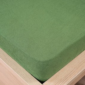4Home froté prestieradlo olivovozelená, 160 x 200 cm
