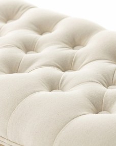 Lavička Isacco cream 114 x 38 x 48 cm: