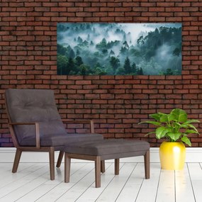 Obraz - Les v hmle (120x50 cm)