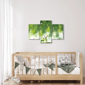 Obraz - Jelene v lese (90x60 cm)