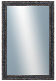 DANTIK - Zrkadlo v rámu, rozmer s rámom 40x60 cm z lišty LYON čierna (2705)