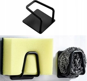 Orion Samolepiaci držiak na špongiu - štvorec čierny 2 ks