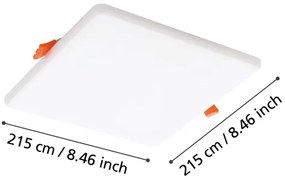 Eglo 900969-LED Kúpeľňové podhľadové svietidlo RAPITA 18W/230V 21,5x21,5 cm IP65