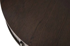 Dizajnový konferenčný stolík Palomino 85 cm tmavohnedý dub