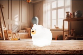 Krémovobiele detské nočné svietidlo Knut – Fischer &amp; Honsel