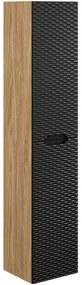 Koupelnová sestava Ocean s deskou, umyvadlem a skříňkami 90 cm černá/dub olejovaný