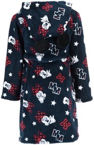 Detský / dievčenský coral fleece župan s kapucňou Minnie Mouse - Disney, EU 98 Tmavo modrá