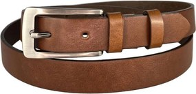 Dámsky kožený opasok hnedý 25 mm dĺžka 105 cm