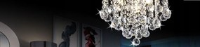 Toolight - Krištáľová stropná lampa Glamour 3xG9 APP403-C, chrómová, OSW-00550