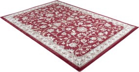 Červený obdĺžnikový koberec Dubai – moderný dizajn pre každú izbu Rozmer: 60x100 cm