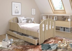 Wooden Toys Detská posteľ SMILE 160x80 SONOMA