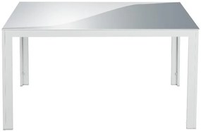 Livarno home Hliníkový záhradný stôl Houston, biely  (100385999)