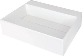 Deante Umývadlo na dosku Correo 50x40 cm - CQR AU5M, granit, alabaster