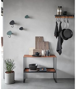 Koňakovohnedý kovový konzolový stolík 29x78 cm Bull – LIND DNA