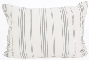 Bavlnená obliečka na vankúš Natural 50 × 70 cm - Prúžky zelené