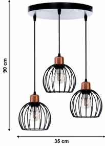Luster na lanku CELTA 3xE27/40W/230V