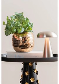 LED stmievateľná stolová lampa v zlatej farbe s kovovým tienidlom (výška 20,5 cm) Rachel – Leitmotiv