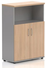 Stredná skriňa Visio LUX 80 x 38,5 x 113 cm, dub