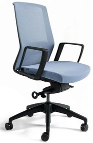 BESTUHL Kancelárska stolička J17 BLACK BP modrá svetlá