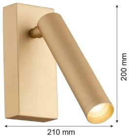 Argon 8326 - LED Nástenné bodové svietidlo RIO LED/4,2W/230V 3000K zlatá