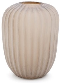 Béžová sklenená váza (výška 27 cm) Lumia – Kave Home