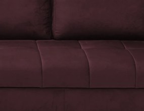 Rohová sedacia súprava Paris, vínová látka, ľavý roh