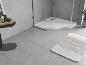 Mexen Flow päťuholníkový sprchový kút slim 80 x 80 cm, biely lesk - 46P108080
