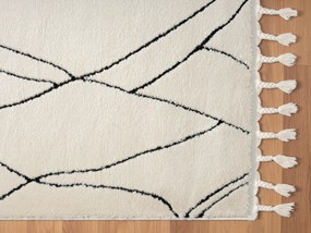 My Flair, Behúň Moroccan Magic CA40047 weiß, 80x250, čiernobiela, obývacia izba