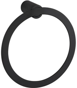 Mexen Base, prsteňový držiak na uteráky, čierna matná, 7088232-70