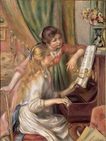 Pierre Auguste Renoir - Umelecká tlač Young Girls at the Piano, 1892, (30 x 40 cm)