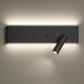 Nástenné LED svietidlo Resort R, 1x LED 10+3w, 4000k, (možnosť polohovania), b