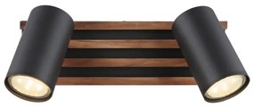 Globo 57909-2 - Bodové svietidlo KAYDEN 2xGU10/25W/230V čierna
